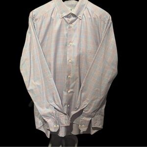 2/$20 David Donahue Men's Multicolor Checkered Shirt